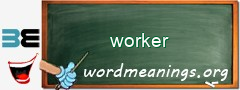 WordMeaning blackboard for worker